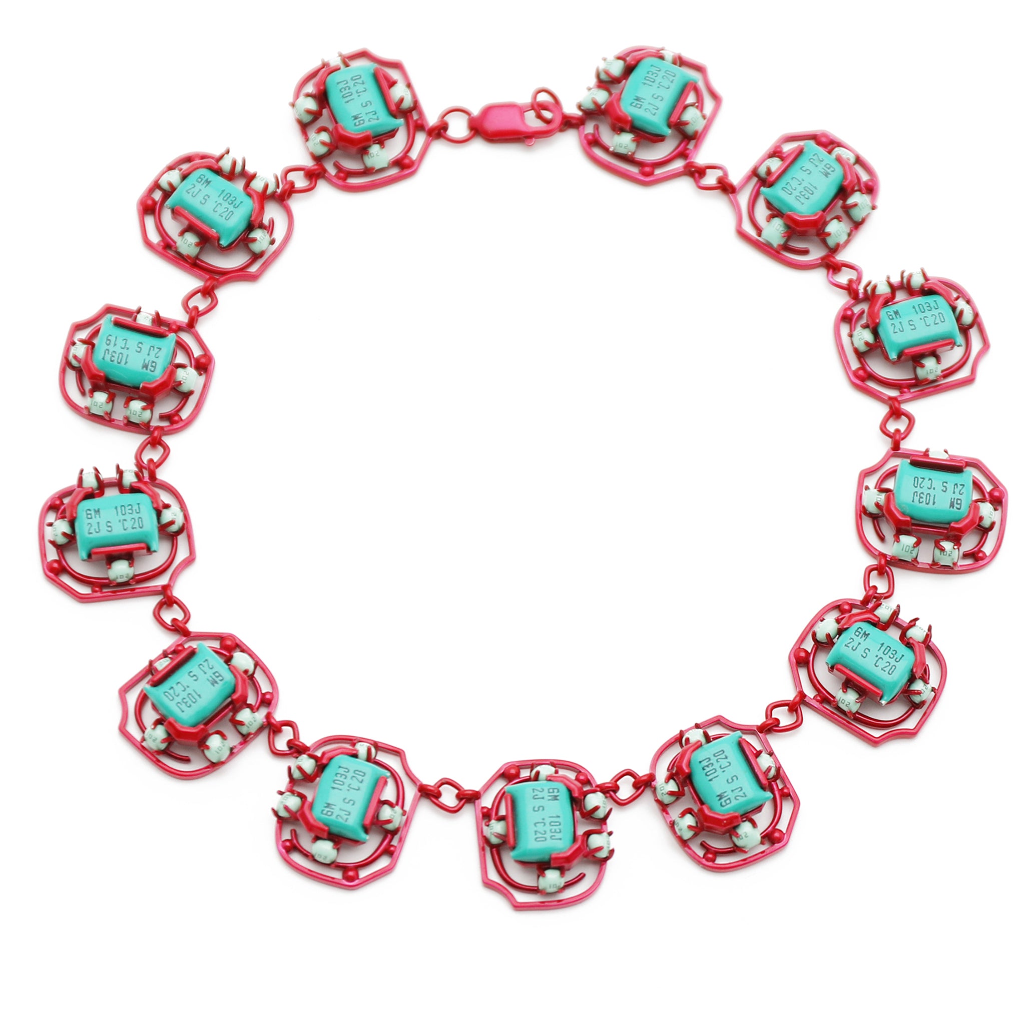 Mind Maze Necklace with E-Waste elements & Silver